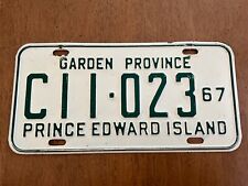 1967  Prince Edward Island Canada License Plate Tag C11-023 Garden Province picture