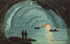 Vintage Postcard Capri Grotta Azzurra Sea Cave Tourist Attraction Capri Italy picture