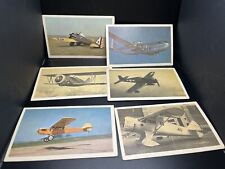 Set Of 6 Vintage Airplane Fact Cards picture