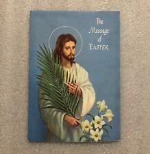 Vintage Happy Easter Greeting Card Paper Collectible Jesus Religious picture