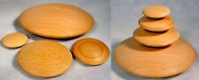 4 pc WOODEN Hard Wood MEDITATION Zen STACKING Smooth BALANCE Cairn STONES Calm picture