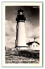 RPPC Yaquina Head Lighthouse Newport  Oregon OR Christian Photo 79 Postcard F21 picture