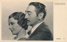 Barbara Stanwick and Adolphe Menjou Real Photo Postcard - American Actors - 1948 picture
