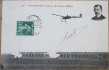 French Aviation 1911 Postcard, Delagrange, Airplane Monoplan Bleriot picture