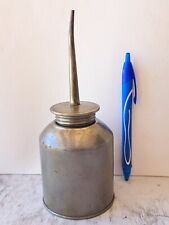 Vintage Antique OIL CAN w/ SPOUT Mechanic Thumb Pump Oiler Needle Nose picture