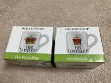  His Lordship and Her Ladyship Mugs Leonardo Collection New in Box Ships from NJ picture