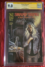 Swamp Thing 84 CGC 9.0. Signed Neil Gaiman. SANDMAN App. Death of Matthew Cable. picture