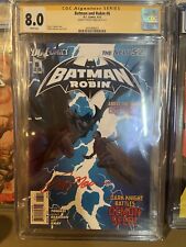 Batman And Robin #6 8.0 Signed By Peter Tomasi. picture