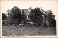 Oxford, Maine Postcard OXFORD SPRING HOUSE Hotel Building View / Unused c1920s picture
