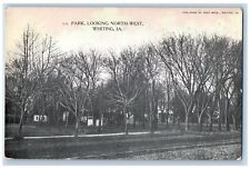 c1910's Park Looking North-West Dirt Road Trees Whiting Iowa IA Antique Postcard picture