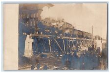 Train Department Accident Syracuse New York NY RPPC Photo Unposted Postcard picture