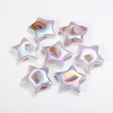 40~50mm Beautiful Natural Angel Aura Agate Star Reiki Crystal Craft Ornaments picture
