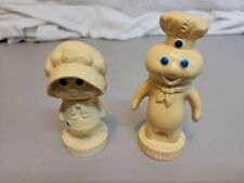 Pillsbury Doughboy Poppin'Fresh & Poppie'Fresh Plastic  Salt &Pepper Shakers1974 picture