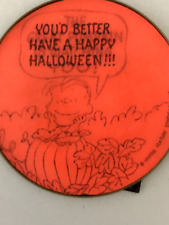 Rare Vintage Peanuts The Great Pumpkin is Watching You Lenticular picture