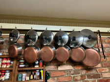 Vintage Revere Ware 1801 Copper Bottom Cookware Pots & Pans 13 Piece Set picture