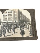Employees Leaving Ford Motor Factory Detroit Michigan Old Cars Photo  SV1B picture