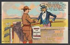 1900s Canada ~ What Reconciles Him ~ Homes For Millions ~ Jack Canuck, Uncle Sam picture