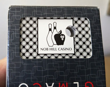 Vintage Nob Hill Casino Used playing cards 5/4/13 Gemaco 2 Bowling Pins & Apple picture