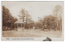 RPPC, West Springfield, Massachusetts, Early View of The Band Stand picture