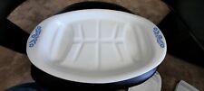 Vintage Corning Ware Carving Platter P-10 Blue Cornflower Tray Roaster 16x10 USA picture