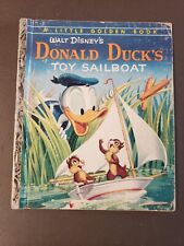 Little Golden Book Walt Disney's  Donald Duck's Toy Sailboat 1954 A Edition picture