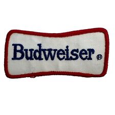 Vintage 70s Or 80s Budweiser Sew On Iron On Patch Work Patch RARE Red White Blue picture