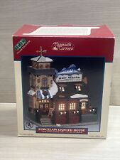 Lemax Plymouth Corners Christmas Village Blue Marlin Seafood Grotto Lighted 2001 picture
