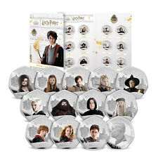 Harry Potter Wizarding World Complete Silver Coin Collection 2024 - 12 Coins picture