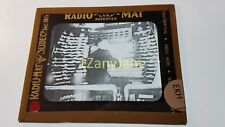 EKH HISTORIC Magic Lantern GLASS Slide MAN IN FRONT OF LIGHTED SWITCHBOARD picture