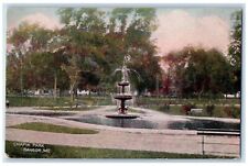 c1900 Chapin Park Fountain Bangor Maine ME Vintage Antique PMC Private Postcard picture