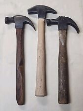 Lot Of 3 Vintage Belknap Bluegrass Hammers (2) 13 Oz ? Claw (1) 12 Oz? Farriers' picture