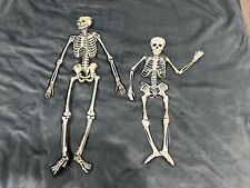 1970s Old Vintage Halloween Beistle Jointed Skeleton Dancing Halloween Diecut picture