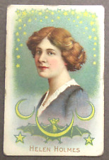 1910 T27 Actress Series HELEN HOLMES bat border Fatima Tobacco Card picture