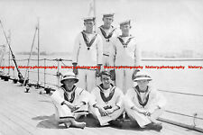 F006413 British Royal Navy Sailors From H M S Comus picture