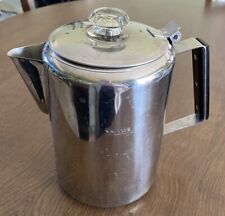 Vintage 18/8 Stainless Steel Percolator 9 Cup Stove Top Coffee Pot ,Emergency picture