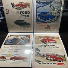 40 Vintage 1950’s FORD CAR ads all pictured 11 x14 picture