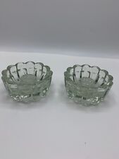 Vintage 2 - Clear Glass Ashtray Heavy picture