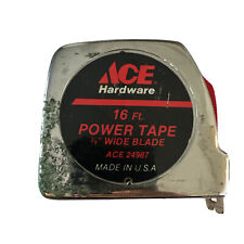 Ace Hardware 16ft Power Tape 3/4” Wide Blade Vintage picture