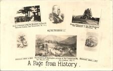 EDWARD BRADDOCK HISTORY original antique photo postcard rppc FRENCH & INDIAN WAR picture