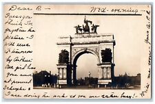 1907 Grand Army Plaza Soldiers Sailors Monument Brooklyn NY RPPC Photo Postcard picture