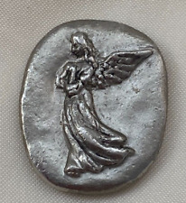 Coin Guardian Angel Silver Tone Protection Pocket Token HOPE picture
