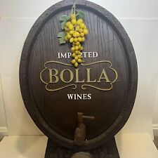 Vintage Italian Bar Pub Tavern Decor Complete BOLLA Wines Foam Barrel Ends picture