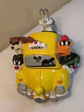  VTG '89 WARNER BROS LOONEY TUNES BUGS BUNNY AND FRIENDS NYC TAXI CAB COOKIE JAR picture