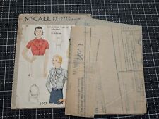 Vintage McCall 1932 Ladies & Misses Blouse Sewing Pattern #6997 picture