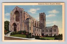 Marquette MI-Michigan, Presbyterian Church, Antique, Souvenir Vintage Postcard picture