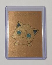 Jigglypuff Gold Plated Limited Edition Artist Signed Pokemon Trading Card 1/1 picture