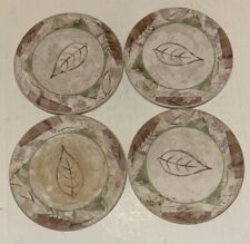 Corelle Coordinates Coasters Textured Leaves Great Condition Nice Set Of 4 picture