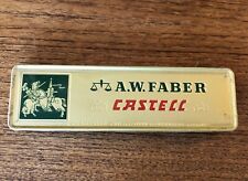 Vintage A.W. Faber Castell Original Tin Box 11 Unsharpened 5B Pencils Germany picture