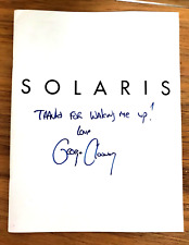 GEORGE CLOONEY Signed AUTO 8.5x11 Press Junket Booklet SOLARIS COA picture