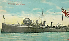 HMS Ranger Torpedo Destroyer c.1907 Royal Navy WWI Postcard picture